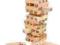 JENGA KLOCKI DREWNIANE DUŻE 54 EL + 4 KOŚCI WIEŻA