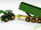 TRAKTOR JOHN DEERE Z PRZYCZEPĄ 1:87 SIKU 1843