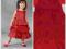 czerwona sukienka falbanki next 86 wesele