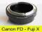 Adapter Canon FD do FX Fuji X X-E1 X-T1 X-Pro1 !