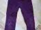 girl2girl FIOLETOWE SPODNIE JEANSY miękkie 110 4-5