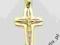 ZŁOTY KRZYŻYK BIAŁE ZŁOTO CHRZEST ŚLUB KOMUNIA 585