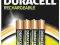 Akumulatory Duracell HR03/AAA/750 mAh (B4)