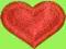 Aplikacja Czerwone Serduszka 25 szt walentynki