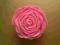 Broszka z filcu, kwiat, różowa jasna, róża, filc