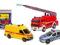 DICKIE ZESTAW 3 POJAZDY RATUNKOWE,POLICJA,KARETKA.