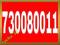 730008011 * 730----008----011 ___ ZŁOTY NUMER PLAY