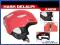 DELALPI Kask narciarski Junior RED S 55 - 56cm WaW