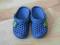 Klapki CCC niebieskie r.22 dla chłopca *pianka*
