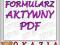 WYKONANIE STWORZENIE aktywnego formularz (a) pdf