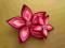 Broszka, filc, kwiat, różowa