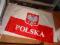 Flaga POLSKA 45 x 30 z kijem POLAND
