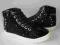 TRAMPKI, TENISÓWKI W CEKINY CZARNE ROZ.32