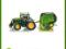 SIKU Traktor John Deere z prasą