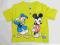 DISNEY LIMONKOWY T-SHIRT MIKI DONALD ROZ. 86