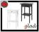 HEMNES STOLIK NOCNY IKEA 46x35x70 BIAŁY/CZARNY