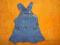 sukienka dzins 86-92 stan bdb wyprzedaż !