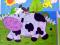PUZZLE DREWNIANE W OBRAZKU 16 el UKŁADANKI KRÓWKA