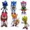 6x figurka Sonic Hedgehog Tails Knuckles Amy HIT!