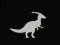 Dinozaur tektura 2 szt.