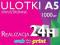 ULOTKI A5 150g DWUSTRONNE 1000 szt WYSYŁKA 24h