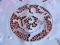 ANTYK - OKRĄGŁY OBRUS  WYKONANY RĘCZ. ANIOŁKI !