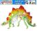 PUZZLE DREWNIANE 3D DINOZAUR STEGOZAUR