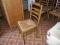 Krzesło dębowe z siedziskiem ratanowym--L-017