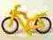 4719c01 Yellow Bicycle, Complete Assembly