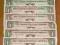 zestaw banknotów 10 x 1 USD różne serie (2)