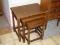 Komplet trzech stoliczków dębowych--064-L