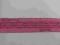 Taśma ozdobna szyfonowa, różowa, 4 cm, 012