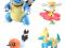 POKEMONY - komplet czterech figurek pokemonów (B)