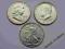 Lot. 3 monet Half Dolar 1946,1952,1964 rok - USA