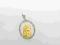 MEDALIK ZAWIESZKA pr 333 CYRKONIE BIAŁE I ŻÓŁTE zł