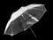 Parasolka odbijająca srebrno-biała 84cm wawa