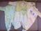 Komplet 3 komplety śpiochy i bluzeczka 56 i 62