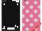 klapka PANEL TYLNY iPhone 4 DOTS róż klapka PANEL TYLNY iPhone 4 DOTS róż