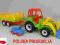 POLSKI TRAKTOR Z PRZYCZEPĄ + SAMOCHODZIK 4 WZORY
