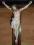 Duży krzyż - Jezus z porcelany - rzadkość