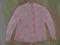 Sweterek ręcznie robiony dla dziewczynki - różowy