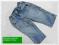 Jeans SPODNIE roz. 74 cm 12 m-cy *Benetton*