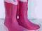 RÓŻOWE KALOSZE GUMOWCE DLA DZIEWCZYNKI 30 _ 19,5