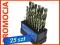 Zestaw WIERTEŁ DO METALU HSS 25EL. 1-13mm WIERTŁO