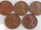 LOT, 1 CENT, USA, 5 SZT
