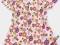 GEORGE UROCZA ŚMIETANKOWA TUNIKA W KWIATY 116 NOWA GEORGE UROCZA ŚMIETANKOWA TUNIKA W KWIATY 116 NOWA