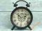 ZEGAR METALOWY KOLONIALNY JAK BUDZIK KOMINKOWY