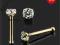 DO NOSA 9 KARAT ZŁOTO KRYSZTAŁEK SWAROVSKI 2 mm