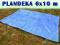 PLANDEKI PLANDEKA 6x10 m WZMACNIANA STALOWE OCZKA