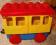 LEGO DUPLO*WAGON *OTWIERANY DACH *TRZY ELEMENTY